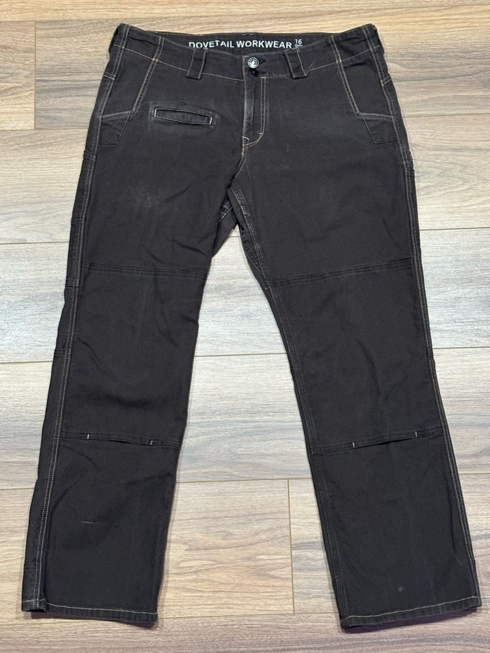 Dovetail Day Construct Pants in Heavyweight Brown Canvas Size 16